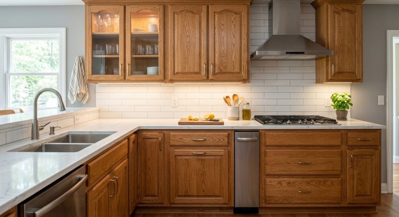 Oak Cabinet Remodeling in Kokomo, IN