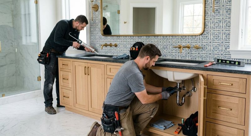 Custom Vanity Installation in Lafayette, IN