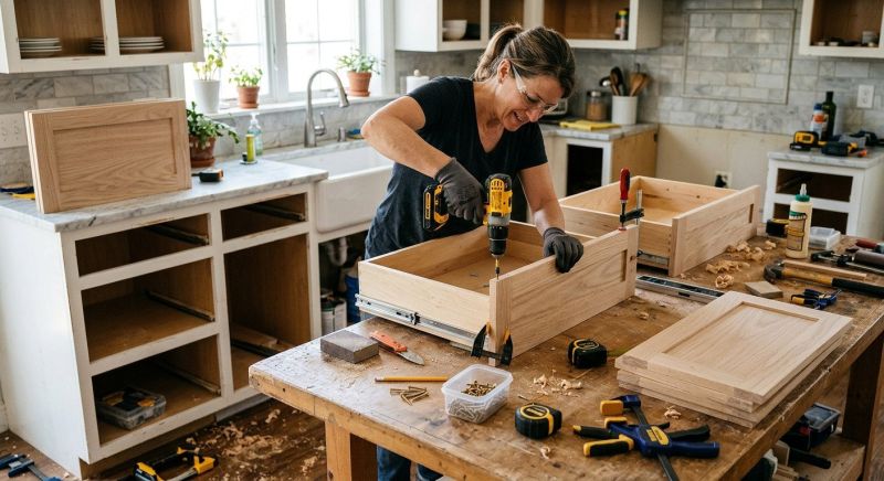 Oak Cabinet Remodeling in Lafayette, IN