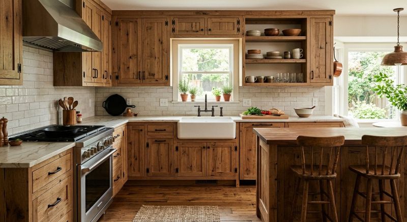Rustic Cabinets Installation in Bloomington, IN